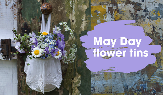 How to make a May Day hanging flower tin