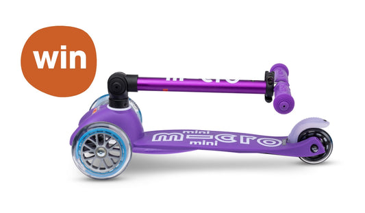Win a Mini Micro Foldable LED scooter from Micro Scooters!